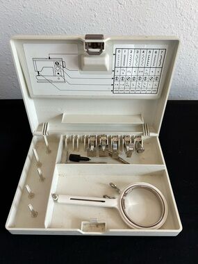 Lot of Bernina Feet Foot Hoop Accessories and Case